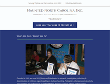 Tablet Screenshot of hauntednc.com